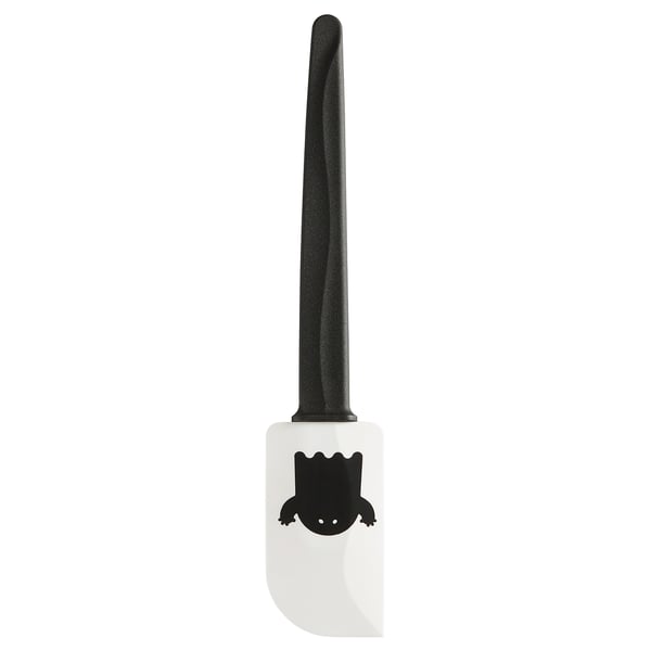 KUSTFYR Espátula de caucho, negro/blanco