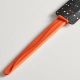 KUSTFYR Espátula de caucho, negro naranja/blanco
