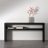 LACK Consola, negro-marrón, 55 1/8x15 3/8 "