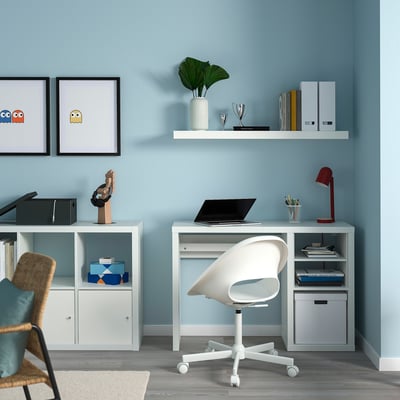 LACK Estante de pared, blanco, 43 1/4x10 1/4 "