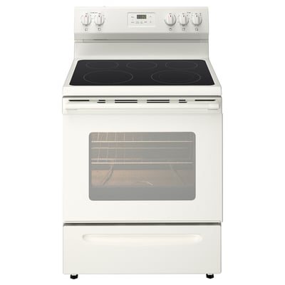 LAGAN Horno+estufa vitrocerámica, blanco