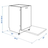 LAGAN Lavaplatos integrado, blanco, 24 "