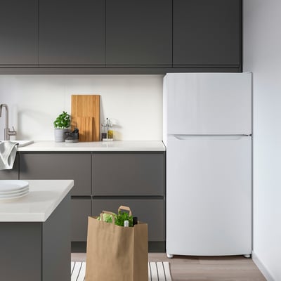 LAGAN Refrigerador+congelador superior, blanco, 13.9 cu.ft