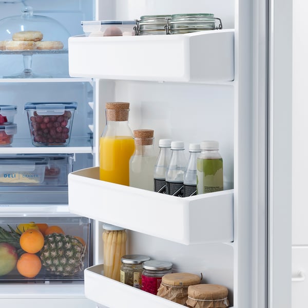 LAGAN Refrigerador+congelador superior, blanco, 13.9 cu.ft