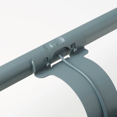 LAGERGÅNG Lámpara LED para pantalla, regulable/turquesa