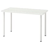 LAGKAPTEN / ADILS Escritorio, rejilla multicolor/blanco, 47 1/4x23 5/8 "