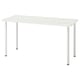 LAGKAPTEN / ADILS Escritorio, rejilla multicolor/blanco, 55 1/8x23 5/8 "