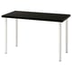 LAGKAPTEN / OLOV Escritorio, negro-marrón/blanco, 47 1/4x23 5/8 "