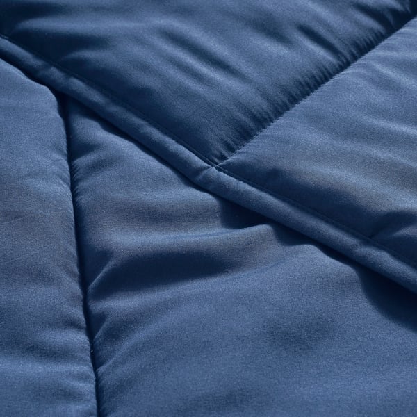 LÅSBRÄKEN Edredón, azul oscuro, Tamaño full/queen