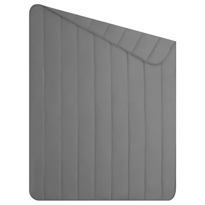 LÅSBRÄKEN Edredón, gris, Twin/Twin extra largo
