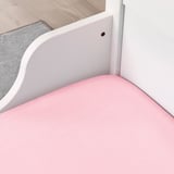 LEN Sábana ajustable, rosado, 38x61 "