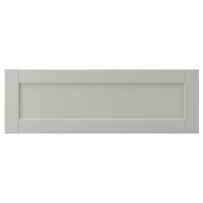 LERHYTTAN Frente de cajón, gris claro, 30x10 "