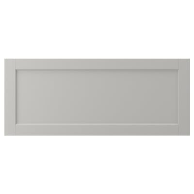 LERHYTTAN Frente de cajón, gris claro, 36x15 "