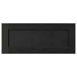 LERHYTTAN Frente de cajón, teñido en negro, 24x10 "