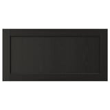 LERHYTTAN Frente de cajón, teñido en negro, 30x15 "
