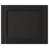 LERHYTTAN Frente de cajón, teñido en negro, 18x15 "