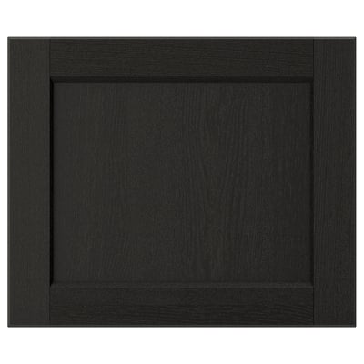 LERHYTTAN Frente de cajón, teñido en negro, 18x15 "
