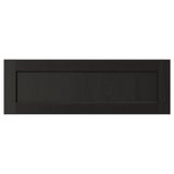 LERHYTTAN Frente de cajón, teñido en negro, 30x10 "