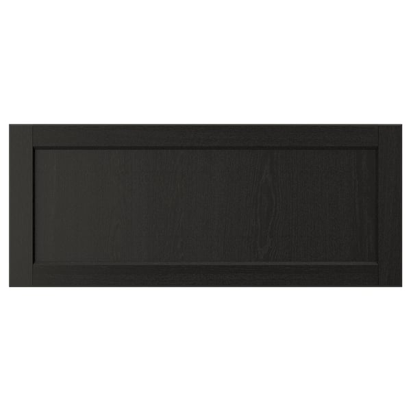 LERHYTTAN Frente de cajón, teñido en negro, 36x15 "