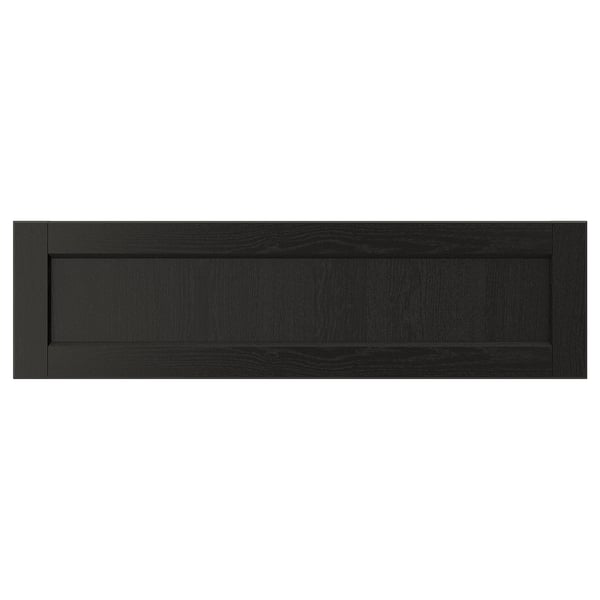 LERHYTTAN Frente de cajón, teñido en negro, 36x10 "