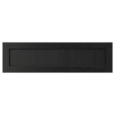 LERHYTTAN Frente de cajón, teñido en negro, 36x10 "