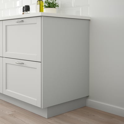 LERHYTTAN Panel lateral, gris claro, 25x90 "