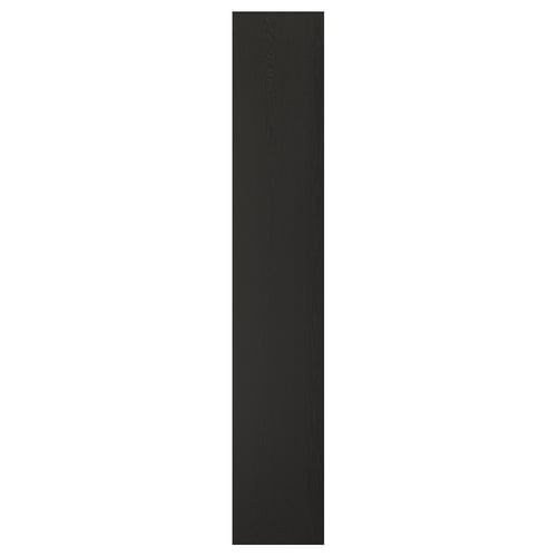 LERHYTTAN Panel lateral, teñido en negro, 15x90 "