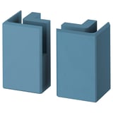 LERHYTTAN Pata de esquina plinto decorativo, azul, 4 1/4 " 2 paq