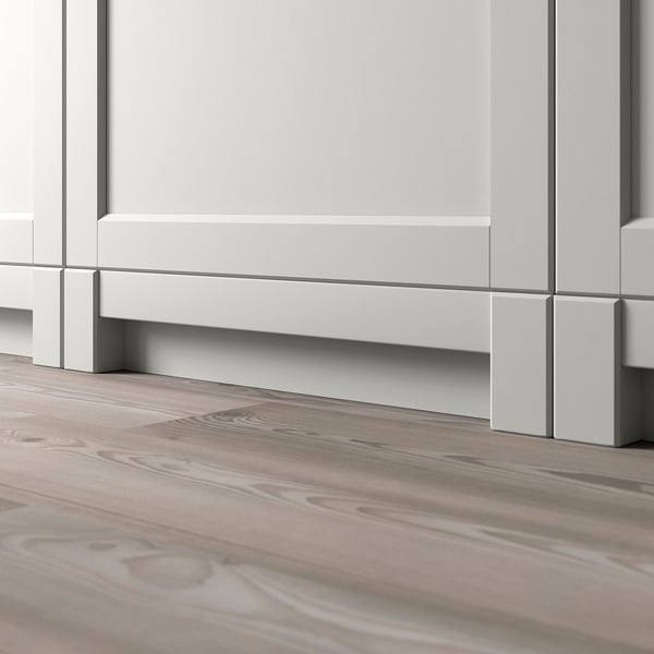 LERHYTTAN Plinto decorativo, gris claro, 87 "