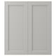 LERHYTTAN Puerta gabinete bajo esquina, 2pz, gris claro, 13x30 "