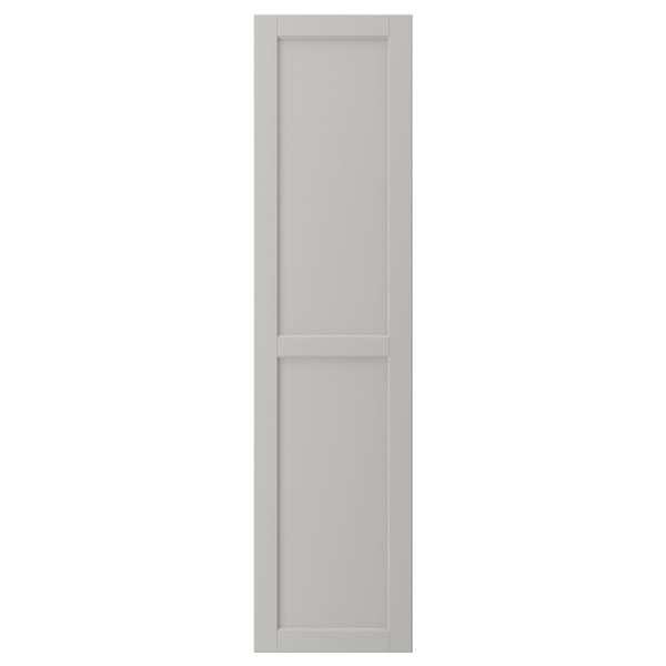 LERHYTTAN Puerta, gris claro, 15x60 "