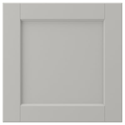 LERHYTTAN Puerta, gris claro, 15x15 "