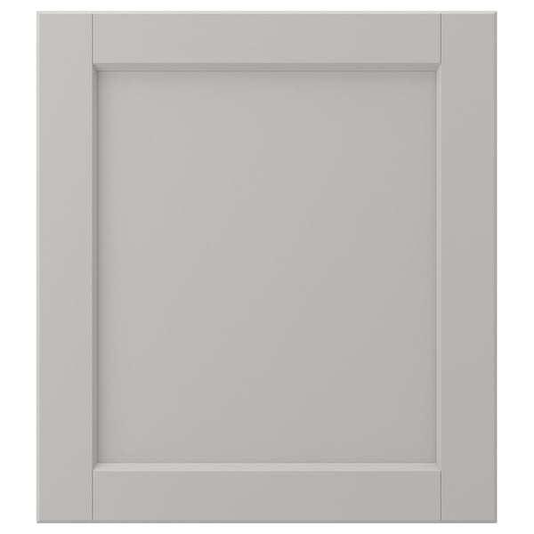 LERHYTTAN Puerta, gris claro, 18x20 "