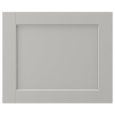 LERHYTTAN Puerta, gris claro, 18x15 "