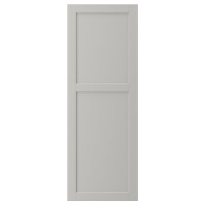 LERHYTTAN Puerta, gris claro, 18x50 "