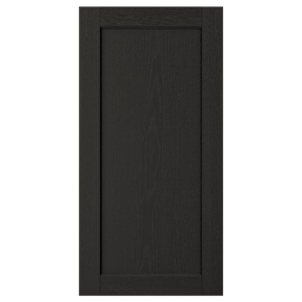 LERHYTTAN Puerta, teñido en negro, 15x30 "