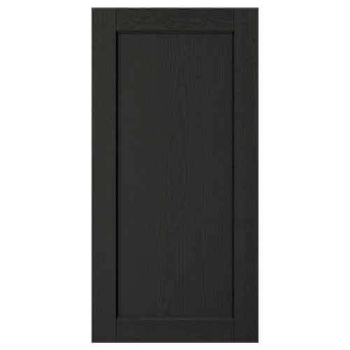 LERHYTTAN Puerta, teñido en negro, 15x30 "