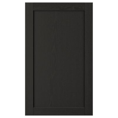 LERHYTTAN Puerta, teñido en negro, 18x30 "