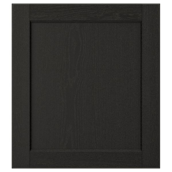 LERHYTTAN Puerta, teñido en negro, 18x20 "