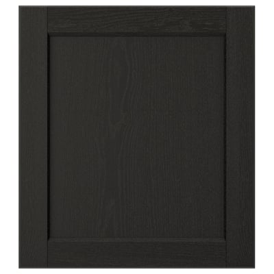 LERHYTTAN Puerta, teñido en negro, 18x20 "