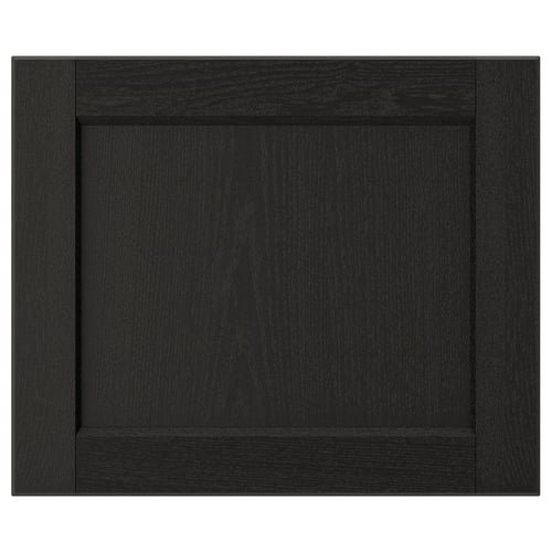 LERHYTTAN Puerta, teñido en negro, 18x15 "