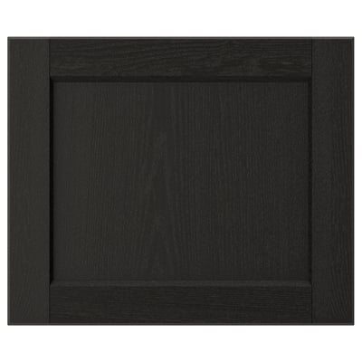 LERHYTTAN Puerta, teñido en negro, 18x15 "