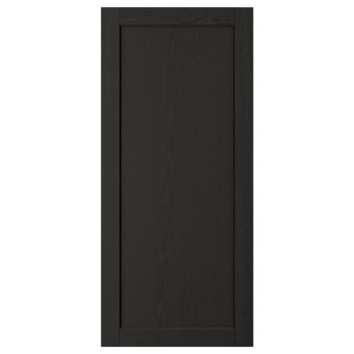 LERHYTTAN Puerta, teñido en negro, 18x40 "