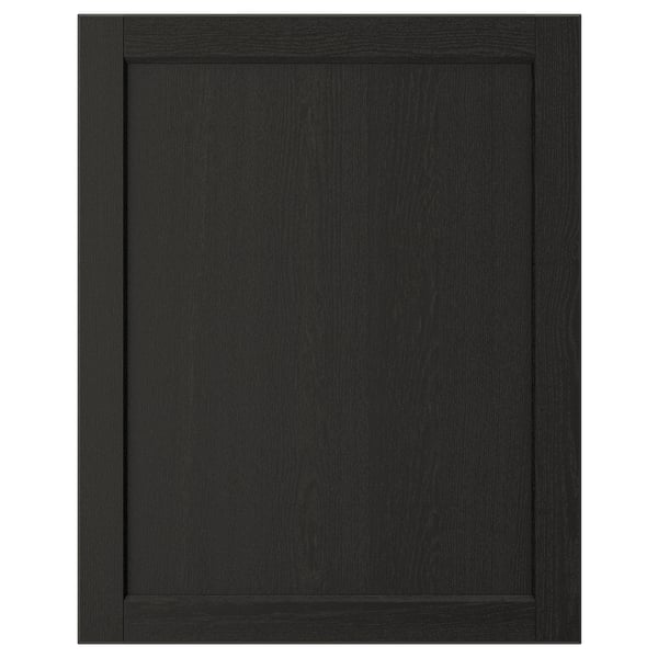 LERHYTTAN Puerta, teñido en negro, 24x30 "