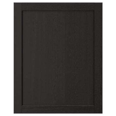 LERHYTTAN Puerta, teñido en negro, 24x30 "