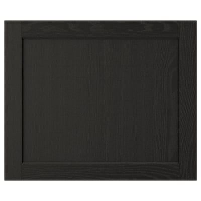 LERHYTTAN Puerta, teñido en negro, 24x20 "