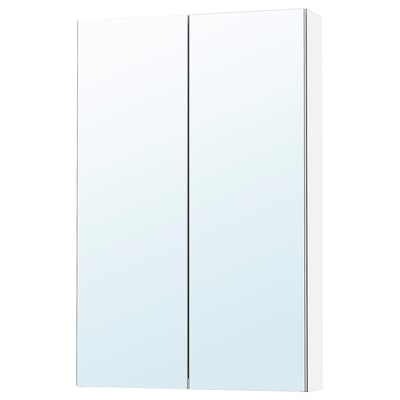 LETTAN Gabinete de espejo+puertas, efecto de espejo/espejo de vidrio, 24x6x37 "