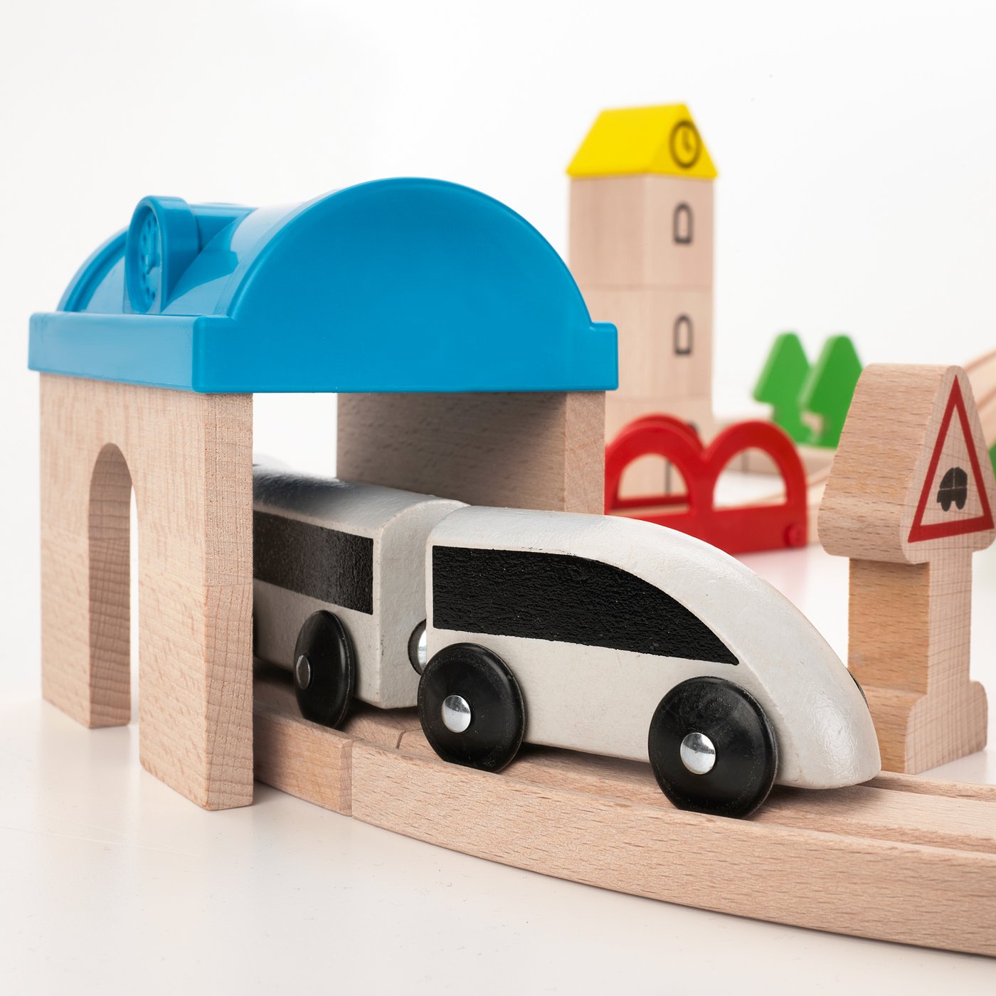 LILLABO Juego de tren+vía, 45 piezas
