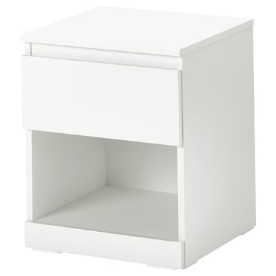 LILLBERGET Mesa de noche, blanco, 15 3/4x16 1/2x19 1/4 "