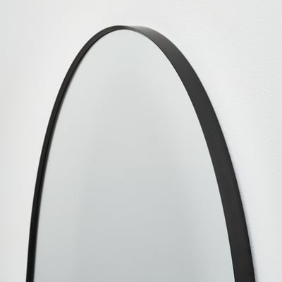 LINDBYN Espejo, negro, 31 1/2x31 1/2 "